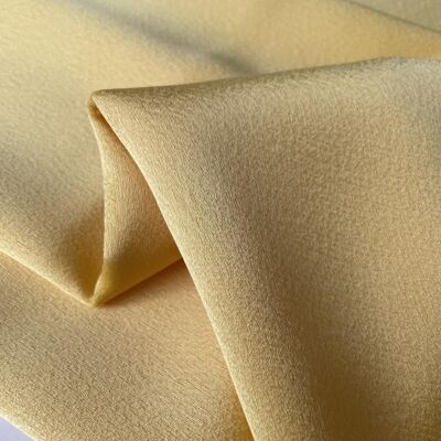 Yellow acetate crepe fabric