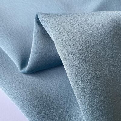 Aquamarine acetate crepe fabric