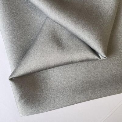 Silver angel skin satin fabric