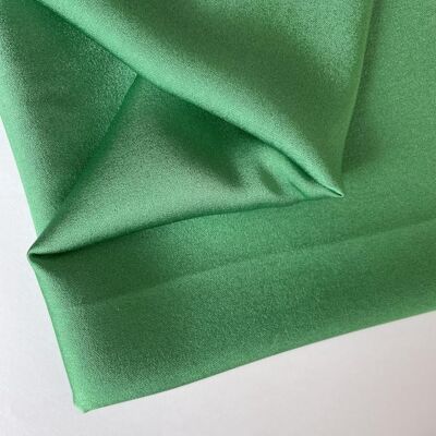 Andalusia green angel skin satin fabric