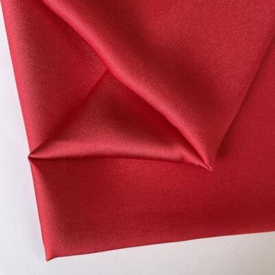 Red angel skin satin fabric