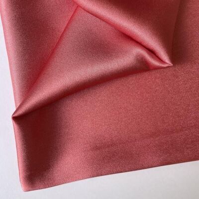 Coral angel skin satin fabric