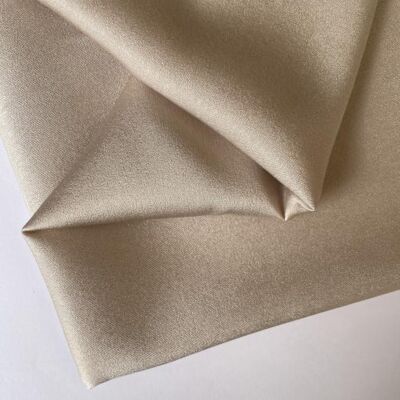 Beige angel skin satin fabric