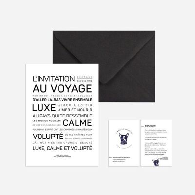 Luxury, calm and pleasure mini-format poster - Baudelaire