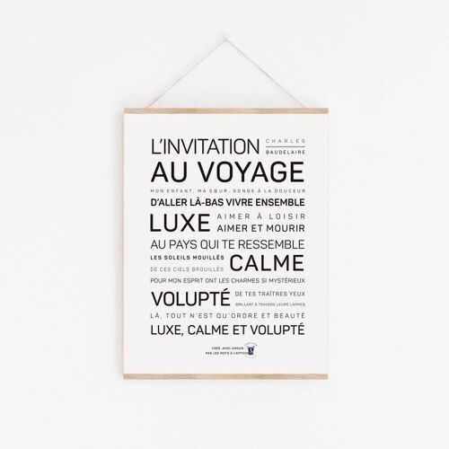 Affiche Luxe, calme et volupté - Baudelaire - A3