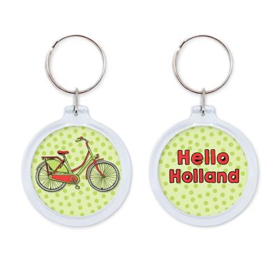 Schlüsselanhänger - Hallo Holland - Fahrrad