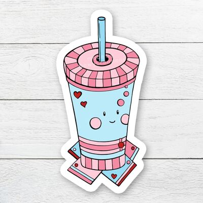 Sticker with Cute Smoothie