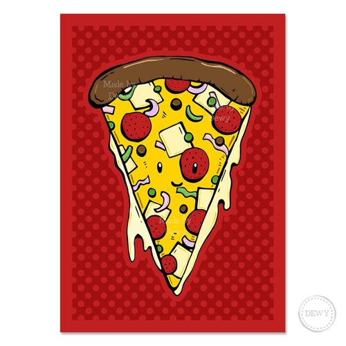 A5 postcard with Pizza Punt