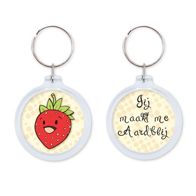Keychain with fruit - You make me happy