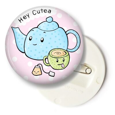 Button for tea lovers - Hey Cutea - big