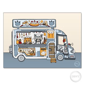Carte postale A6 - food truck 2