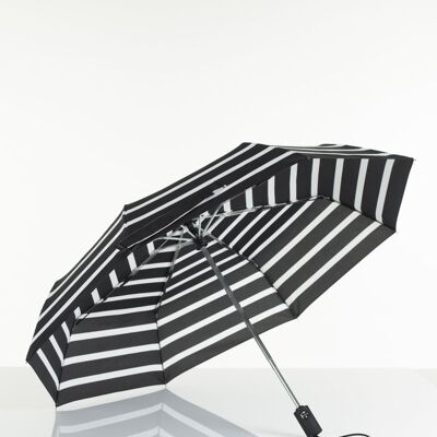 Umbrella - Fully Automatic Folding  - 8772- Black striped
