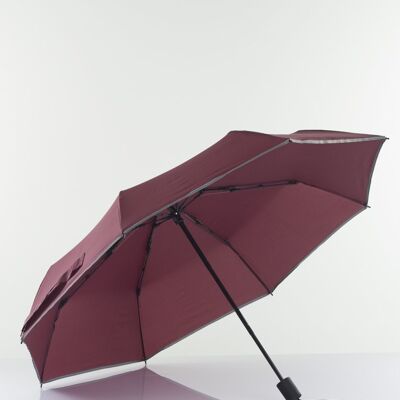 Umbrella - Durable  w/ Reflective Edge - 8775R-  Wine