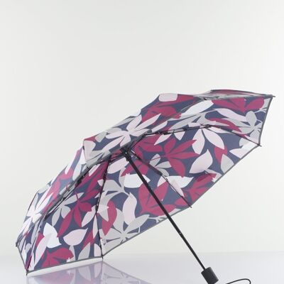 Umbrella - Durable  w/ Reflective Edge - 8775R- Flower Fuchsia