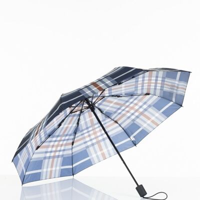 Umbrella - Durable Folding  - 8775- Blue Check