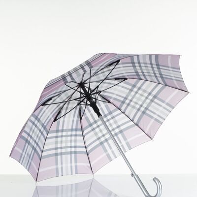 Umbrella - Automatic Long- 8774 - Rose w/ check