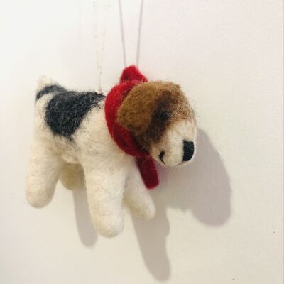 Felt Christmas Tree Decorations - Terrier