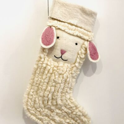 Personalized Animal and Holiday Themed Stockings - Sheep