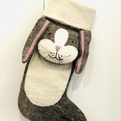 Personalized Animal and Holiday Themed Stockings - Bunny