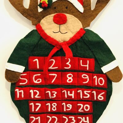 Calendario dell'Avvento con le renne