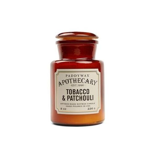 Paddywax Glass Apothecary-Tobacco & Patchouli