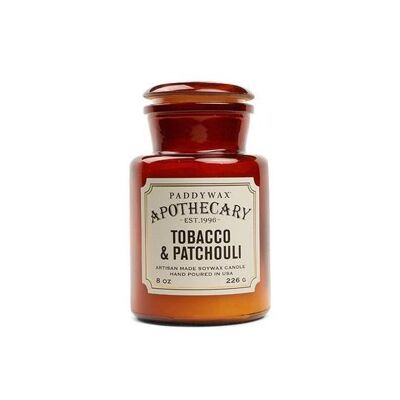 Paddywax Glass Apothecary-Tobacco & Patchouli
