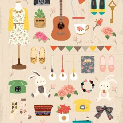 Stickers jolis accessoires filles