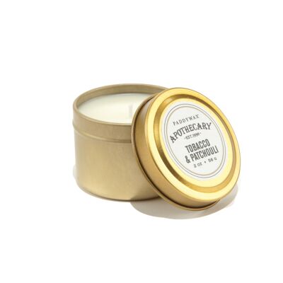 Paddywax Apothecary travel tin-Tabacco + Patchouli