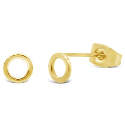 "Circle" ear studs - gold