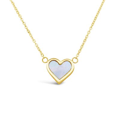 Shell Heart necklace - gold