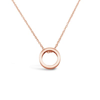 "Round Circle" necklace - rose gold