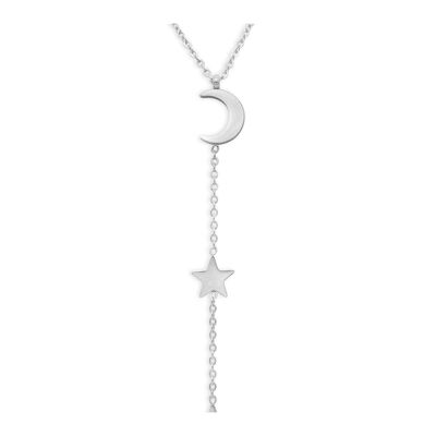 Necklace "Moon and Stars" - silver