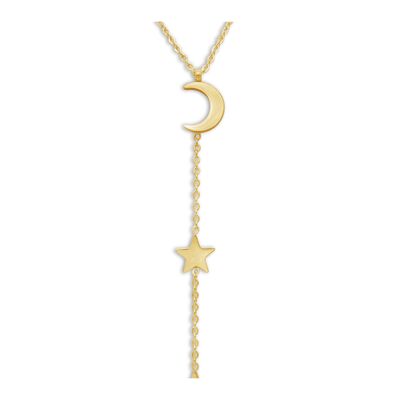 Necklace "Moon and Stars" - gold