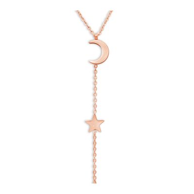 Necklace "Moon and Stars" - rose gold