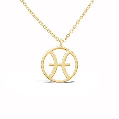 Collana zodiaco "Pesci" - oro