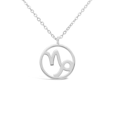 Zodiac necklace "Capricorn" - silver