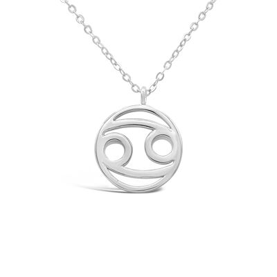 Zodiac necklace "Cancer" - silver