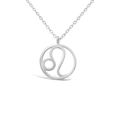 Zodiac necklace "Leo" - silver