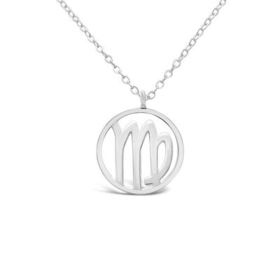 Zodiac necklace "Virgo" - silver
