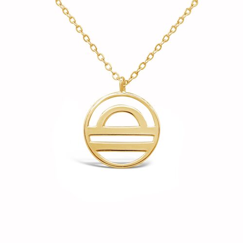 Sternzeichen-Halskette „Waage“ - Gold