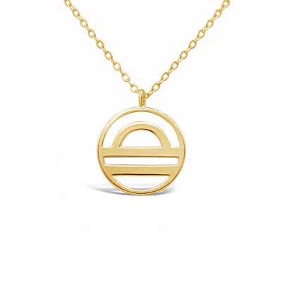 Collier Zodiaque "Balance" - or