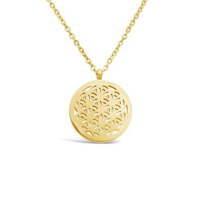 Necklace - "Flower of Life" - gold