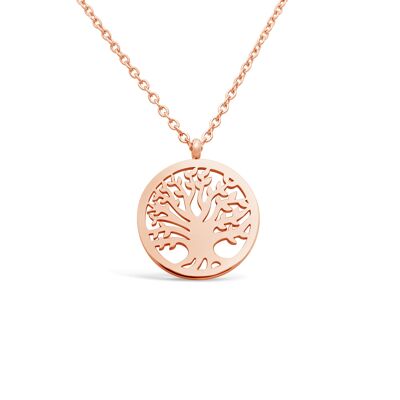 Necklace - "Tree of Life" - rose gold