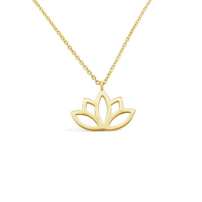 Necklace "Lotus" - gold
