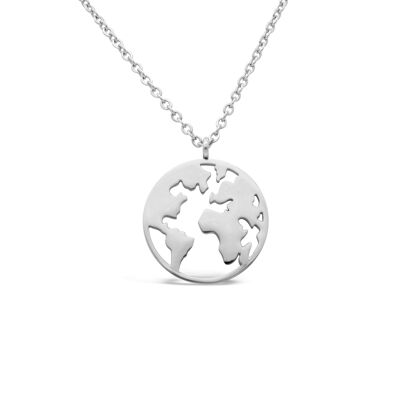 Necklace "Earth" - silver