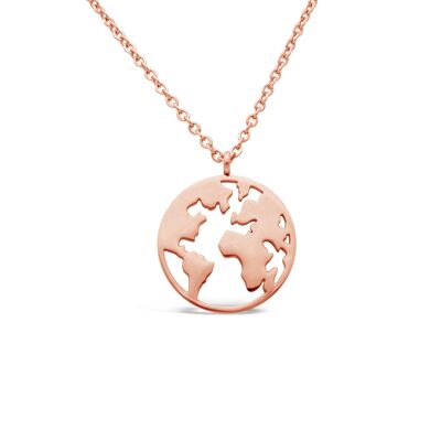 Necklace "Earth" - rose gold