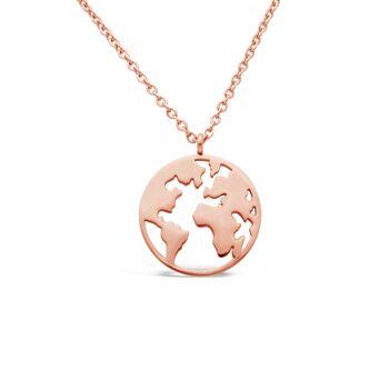 Collier "Terre" - or rose