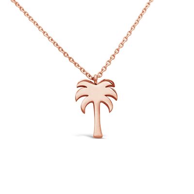 Necklace "palm tree" - rose gold