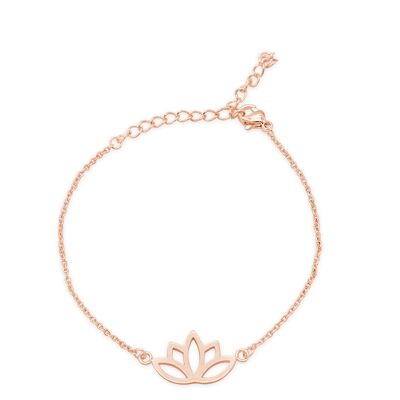 Pulsera "Lotus" - oro rosa