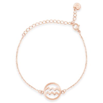 Bracelet "Verseau" - or rose